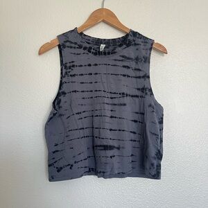 Z Supply Charcoal Tie-Dye Muscle Tee